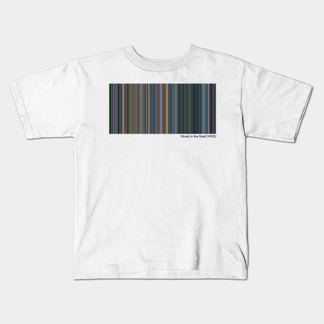 Ghost in the Shell (1995) - Every Frame of the Movie Kids T-Shirt by ColorofCinema